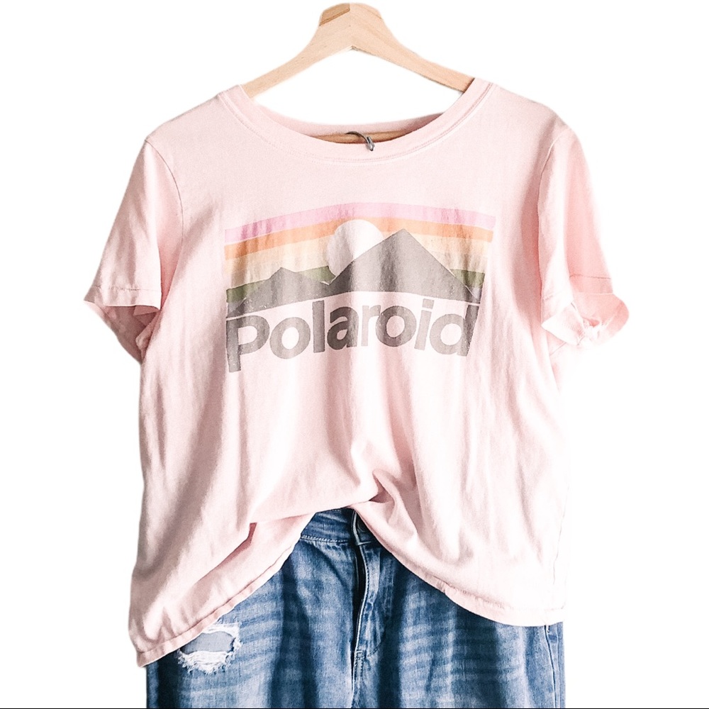 Polaroid | Pink Polaroid Graphic Tee